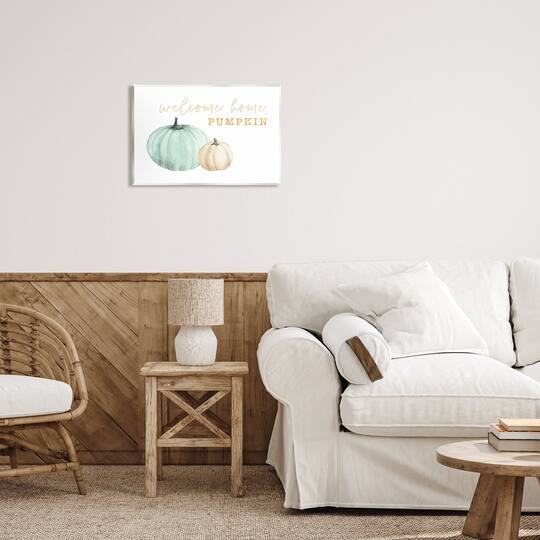 Stupell Industries Welcome Home Pumpkin Phrase Wall Plaque Art